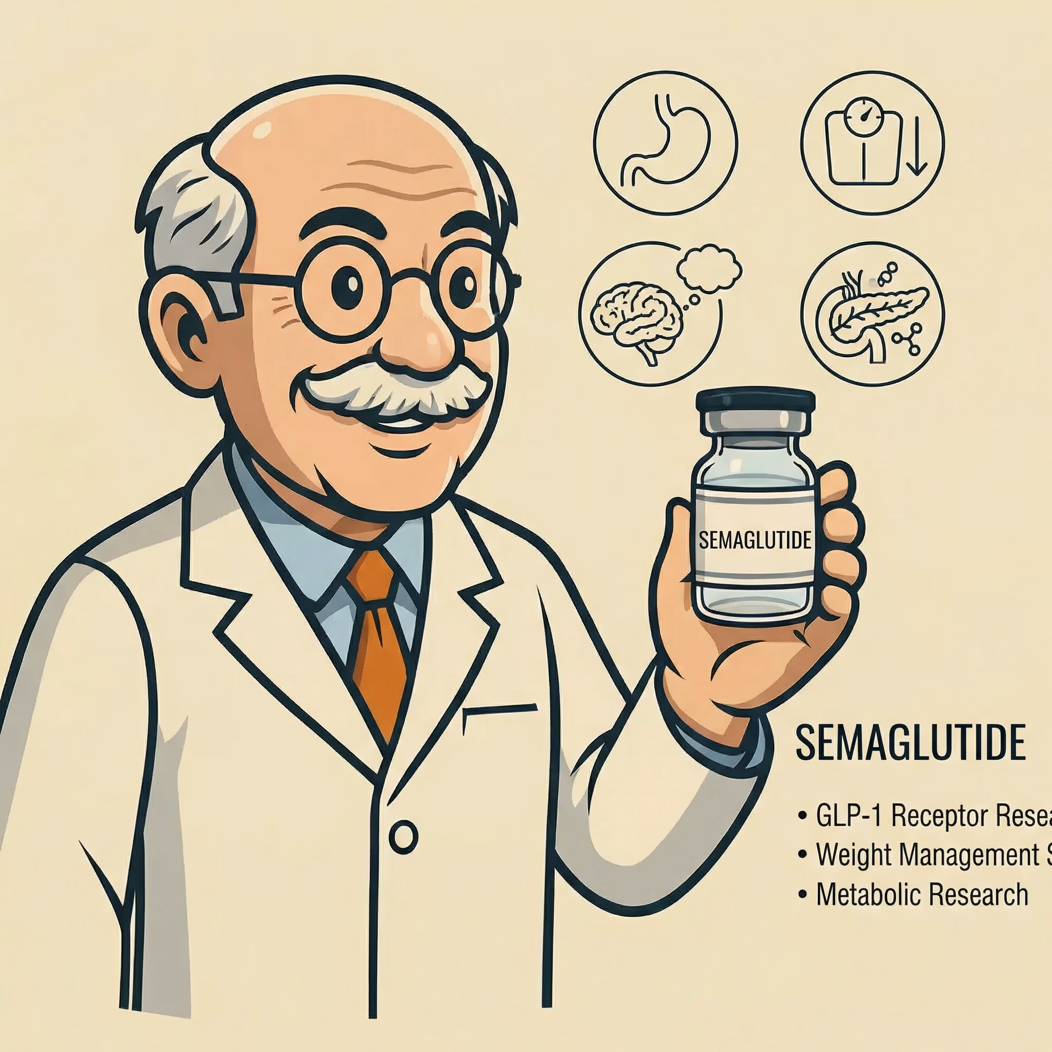 Semaglutide Clinical Research Overview - peptide research illustration