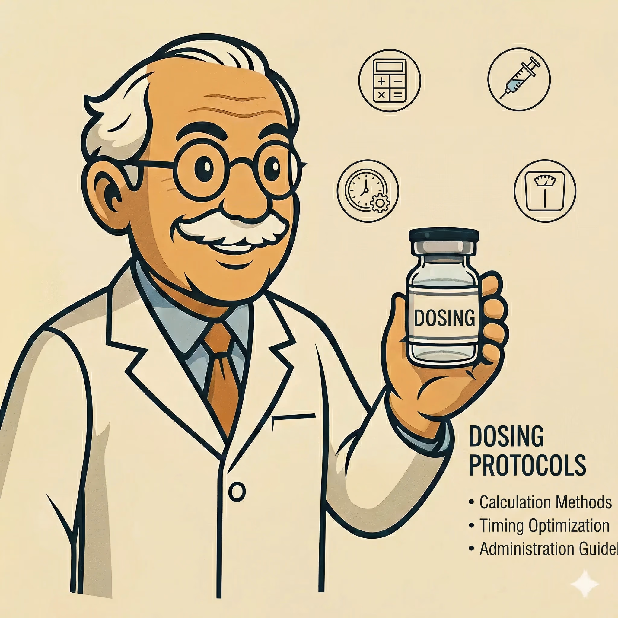 Timing Protocols: Optimizing Research Administration - peptide research illustration
