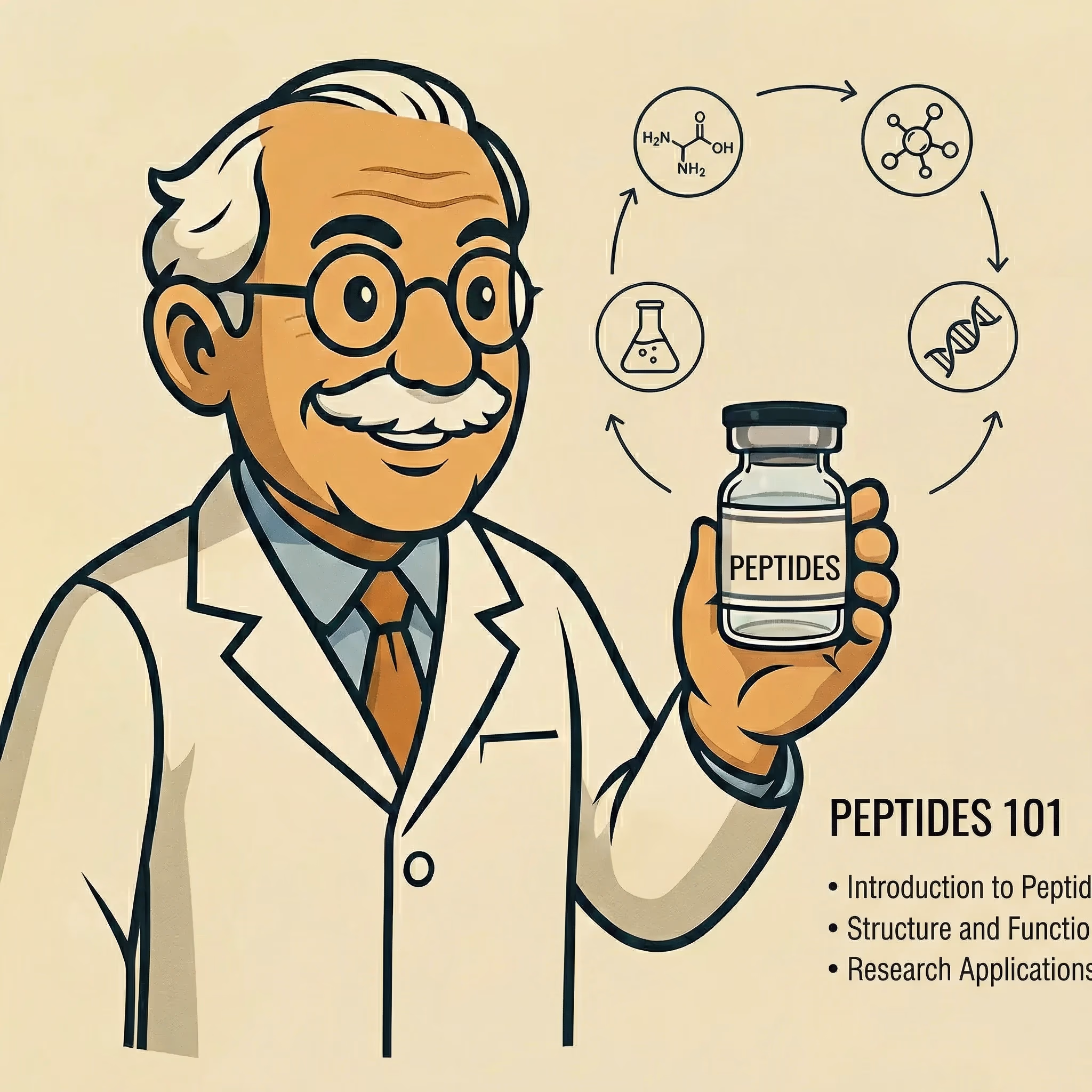 What Are Peptides: Fundamental Structure and Function - peptide research illustration